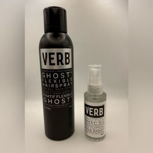 Verb Ghost Flexible Hairspray and Oil Set - Black